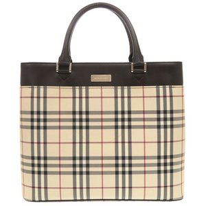 BURBERRY Brown Leather Bag